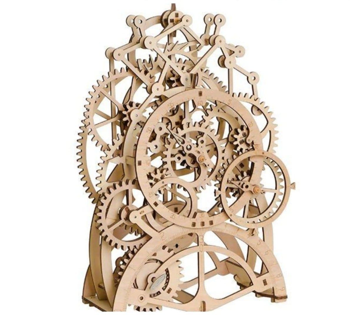 Self-Assembly Mechanical Wooden Gear Pendulum Clock Kit Fuego Cloud