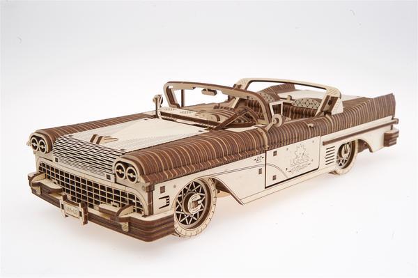 Wooden Car Model Building Kit Fuego Cloud Classic Cabriolet